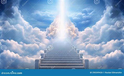 Heaven In The Heavens Shot Of The Pearly Gates Above The Clouds Stock