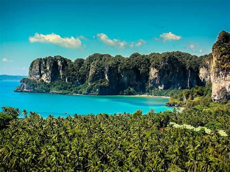 Tropical Island Beach Forest Thailand Turquoise Waters National