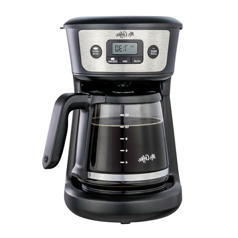 Mrcoffee 12 Cup Programmable Coffeemaker Strong Brew Selector Stainless
