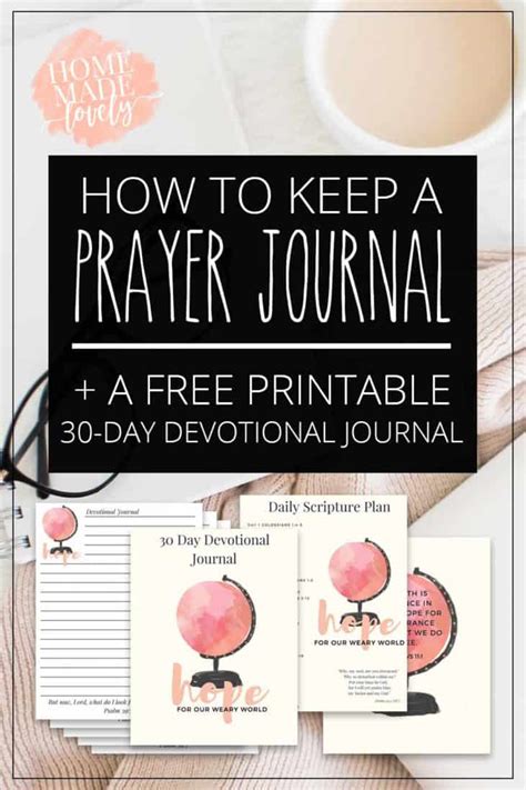 How To Keep A Prayer Journal A Free Printable 30 Day Devotional Journal