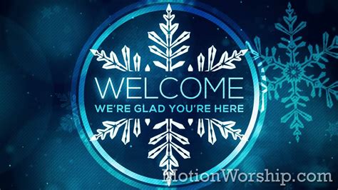 Christmas Glow Snowflakes Welcome Hd Loop By Motion Worship Youtube