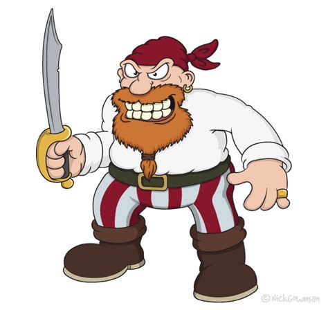 Fierce Cartoon Pirate | Pirate cartoon, Cartoon, Cartoon ...