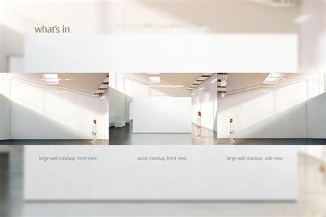 gallery wall mockup  indoor advertising mockups  yellow images creative store