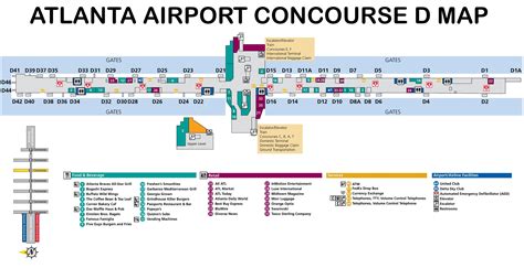 Atlanta Airport Map Atlanta Airport Map Guide To Atl Terminals