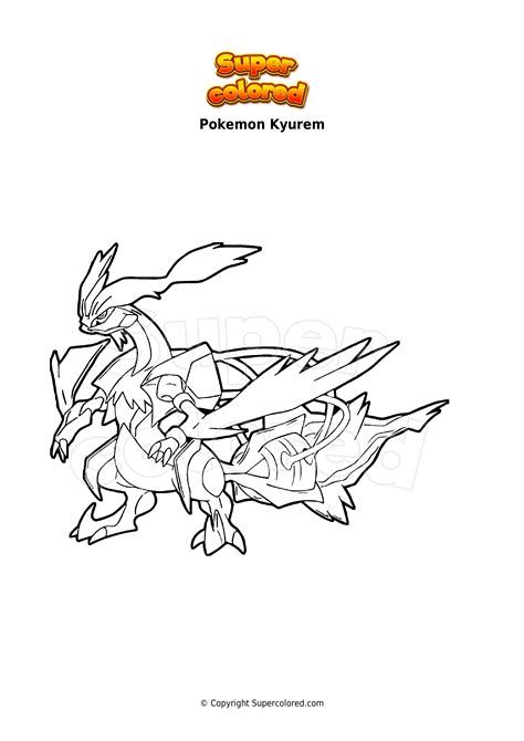 Coloring Page Pokemon Kyurem
