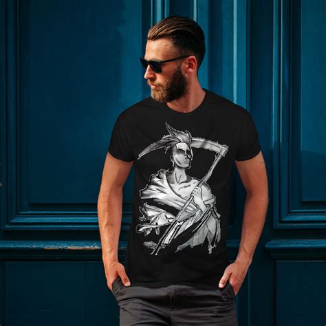 Wellcoda Grim Reaper Cool Mens T Shirt Death Graphic Design Printed Tee Ebay