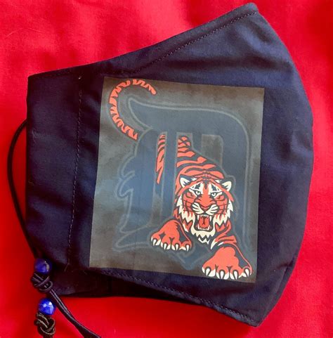 Detroit Tigers Unisex Face Mask With Filter Pocket And Etsy