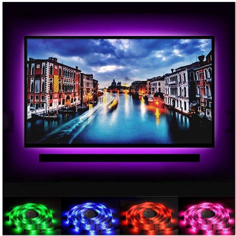 5050 rgb led tv backlight usb strip lights bar background lighting kits string ebay