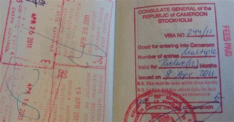 What Is The Entry Visa Cost In Cameroon Visa On Arrival
