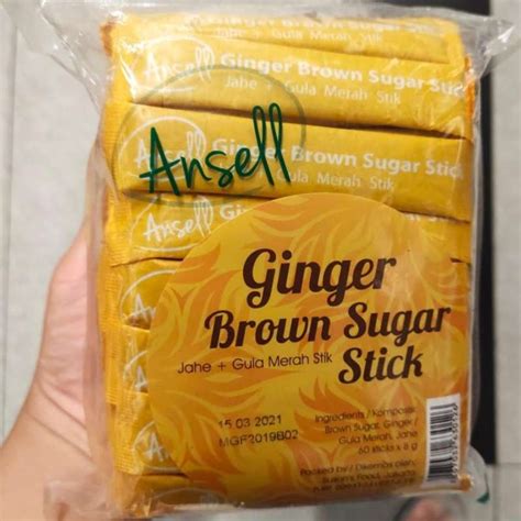 Promo Ansell Ginger Brown Sugar Stick 480gr Diskon 5 Di Seller Suzuya Official Store Suzuya