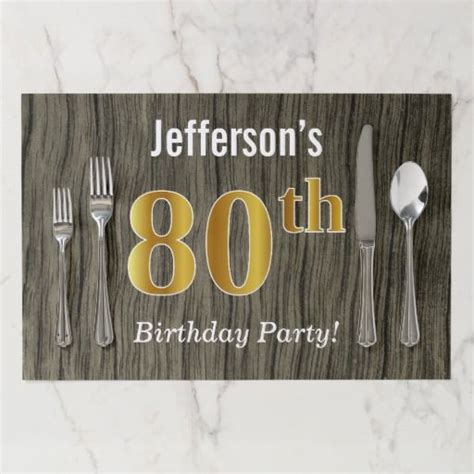 We did not find results for: Faux Wood, Faux Gold 80th Birthday + Custom Name Paper ...