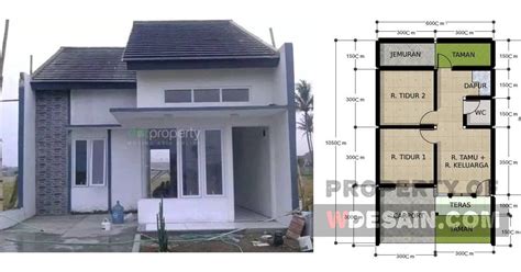 Denah pondasi, sloof dan kolom struktur. Denah Rumah Type 36 dan Tampaknya - DESAIN RUMAH MINIMALIS