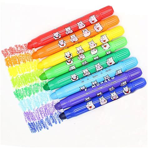 Washable Jumbo Crayons For Toddlers 24 Colors Non Toxic Twistable