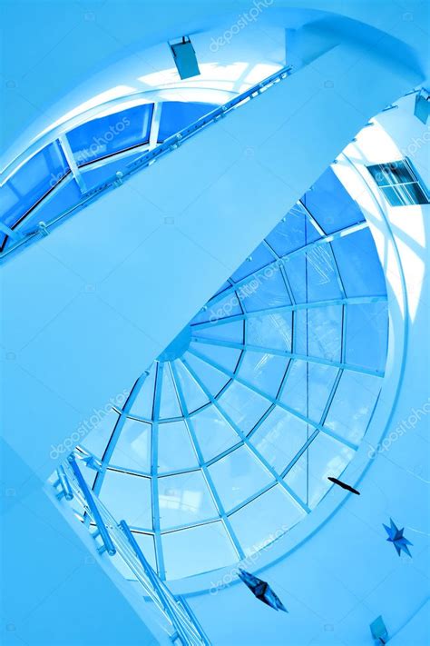 Abstract Blue Geometric Ceiling Stock Photo By ©vladitto 3341389