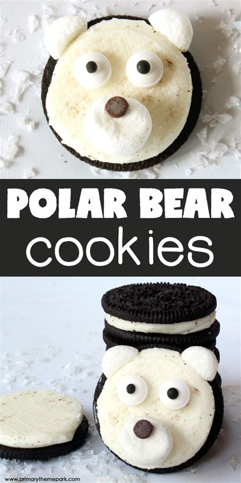 These snacks will help them cool down and be enjoyable at the same time. Easy Polar Bear Cookies - Primary Theme Park