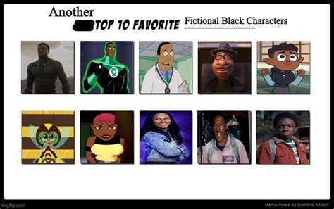 Another Top 10 Fictional Black Characters By Animetrain027 On Deviantart