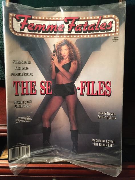 femme fatales magazine back issue vol 7 12 se x files movie star pin ups ebay