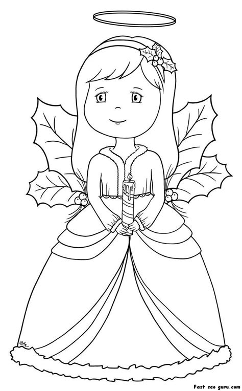 Dessin sapin de noel a imprimer. Sélection de coloriage ange de Noel à imprimer sur LaGuerche.com - Page 2