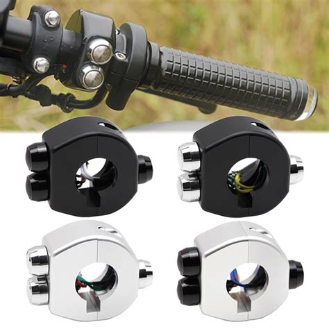 1 25mm Motorcycle Handlebar Switch Button Latch Momentary Cafe