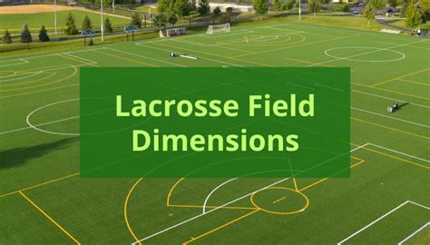 Lacrosse Field Dimensions A Comprehensive Guide Laxez