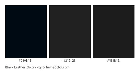 Black Leather Color Scheme Black
