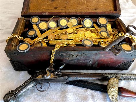 Authentic Treasure Chest Really Held Gold Doubloons