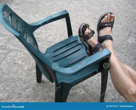 Chair With Feet On It Royalty Free Stock Images Image 392159