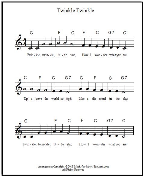 See more ideas about sheet music with letters, piano songs, piano music. Twinkle Twinkle Little Star Free Sheet Music for Piano
