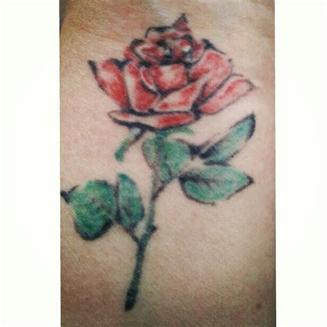 My Single Red Rose Tattoo On My Wrist For My Parents Red Rose Tattoo