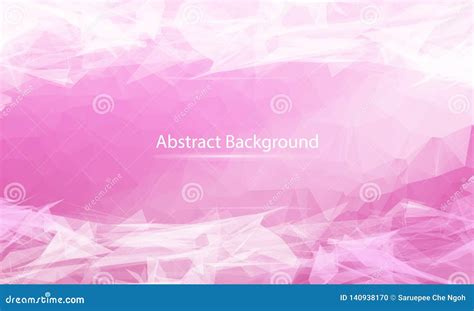 Abstract Pink Polygonal Surface Background Low Poly Mesh Design With