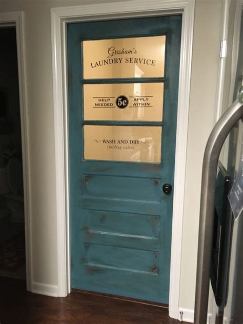Create a custom door with dozens of borders, designs, and letter styles. Fun and Creative Laundry Room Doors