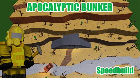 Bloxburg Apocalyptic Bunker Speedbuild Youtube