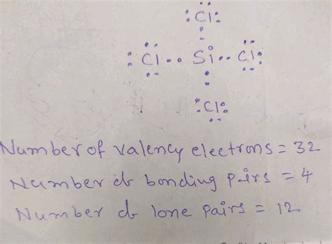 Solved State The Number Of Valence Electrons Bonding Pairs And Lone Course Hero
