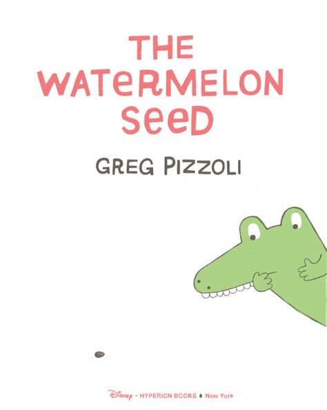 Watermelon Seed Art Of The Picture Book