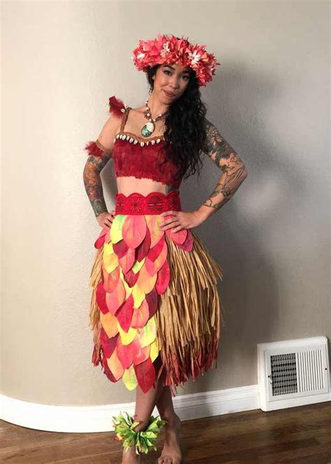 Self Voyager Moana Moana Cosplay Luau Outfits Hawaiian Costume