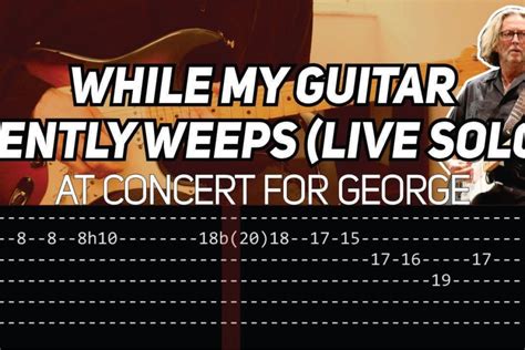 While My Guitar Gently Weeps Clapton Track Tab Guillaume Vrac