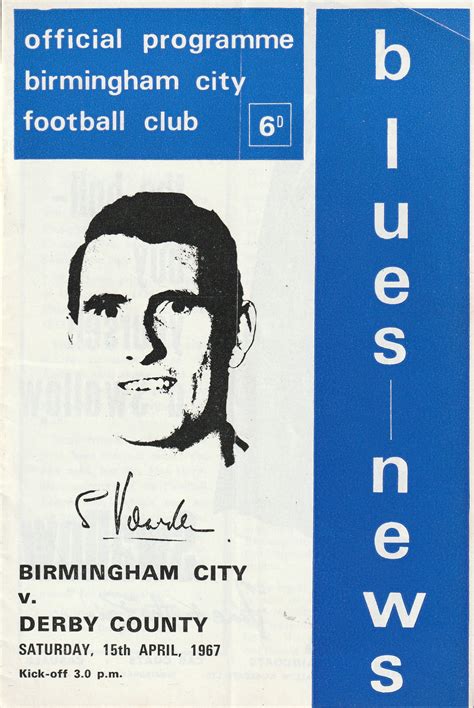Birmingham City v Derby County 15-Apr-1967 - ProgrammeCollector.Net