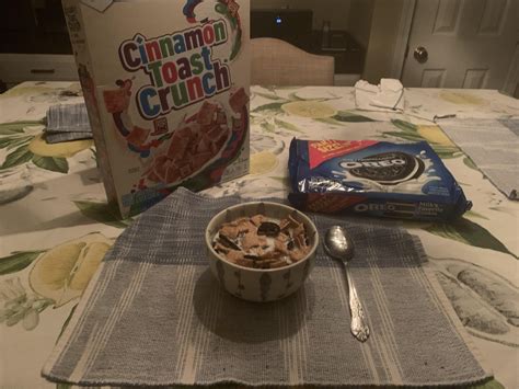 My Cinnamon Toast Crunch And Oreo Cereal Dessert Very Proud Of This