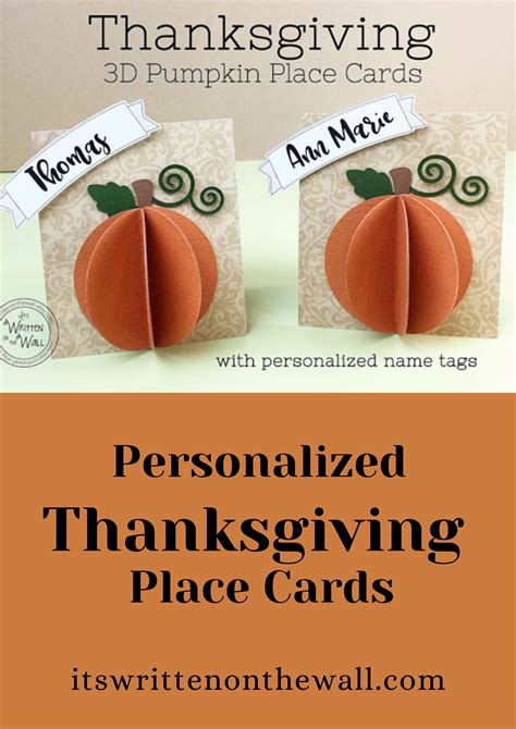 Thanksgiving Personalized Place Cards Thanksgiving Table Decor