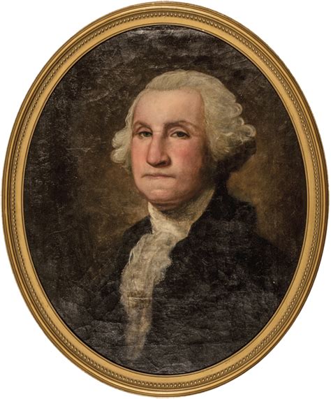 President George Washington Portrait Oil Painting After Gilb