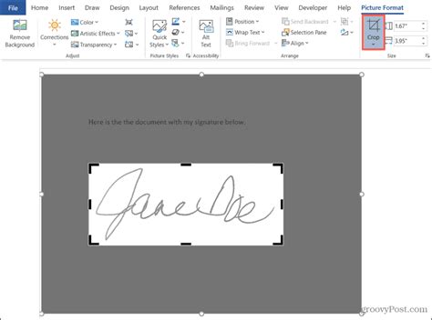 How To Insert A Signature In Word
