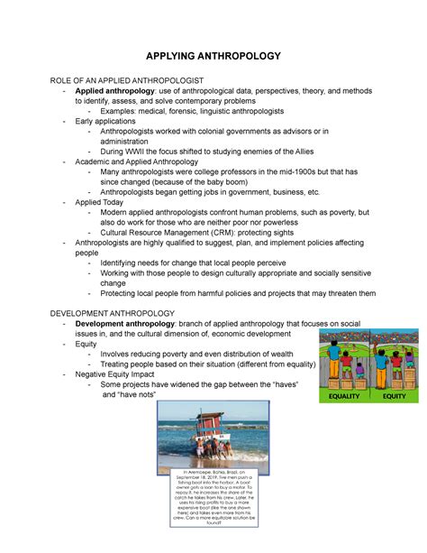 Applied Anthropology Notes Applying Anthropology Role Of An Applied Anthropologist Applied