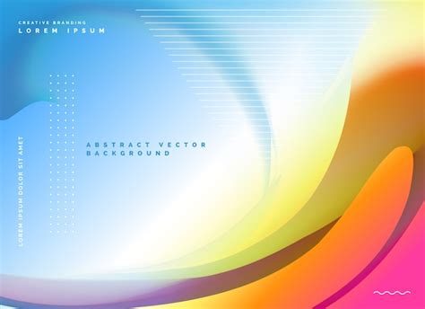 Premium Vector Abstract Poster Design Background In Colorful Style
