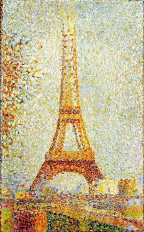 The Eiffel Tower 1889 Georges Seurat Georges Seurat Museum Of Fine