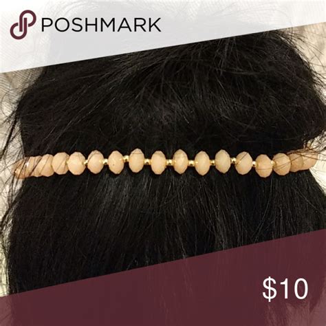 Pink Bead Headband Beaded Headband Pink Beads Hair Accessories