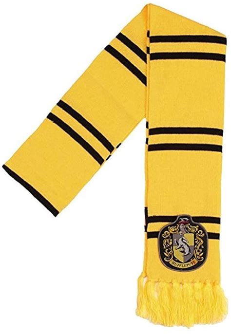 Harry Potter Hufflepuff Patch Knit Scarfyellowone Size