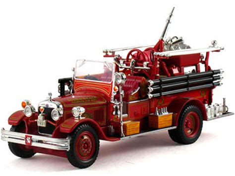 1931 Seagrave Fire Truck Sound Beach Volunteer Fire Dept Red