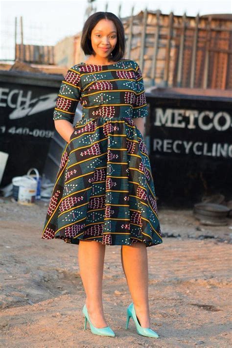 Stylish South African Shweshwe Dresses African 4