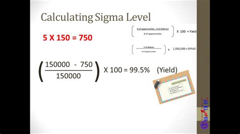 Introduction To Six Sigma Calculating Sigma Level YouTube