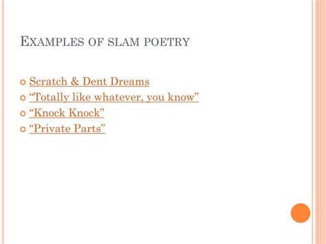 Ppt Slam Poetry Powerpoint Presentation Free Download Id2537716